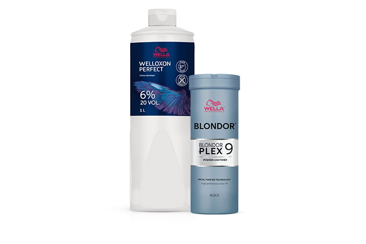 Wella Welloxon Perfect and Blondor bottles